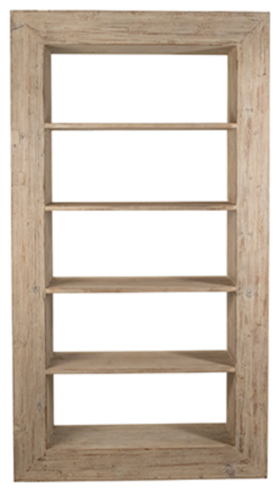 Washed Block Shelf   Farmhouse   Bookcases   by Design Mix Furniture  Houzz