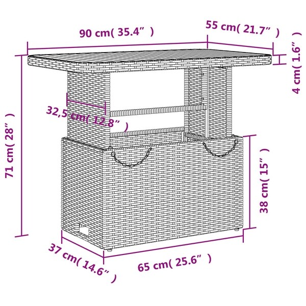 vidaXL Patio Dining Set with Cushions Outdoor Seating Gray Poly Rattan