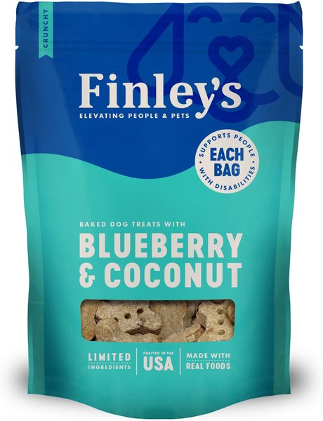 Finley's Barkery Wheat-Free Blueberry and Coconut Crunchy Biscuit Dog Treats