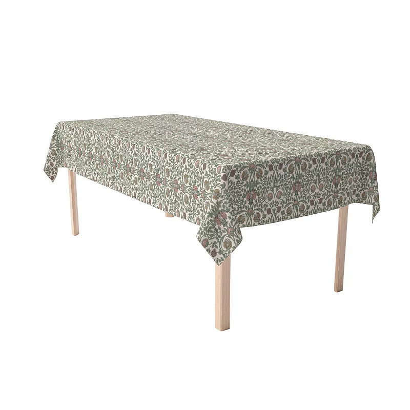 Rectangular Tablecloth， 100% Cotton， 60x84， Floral 63