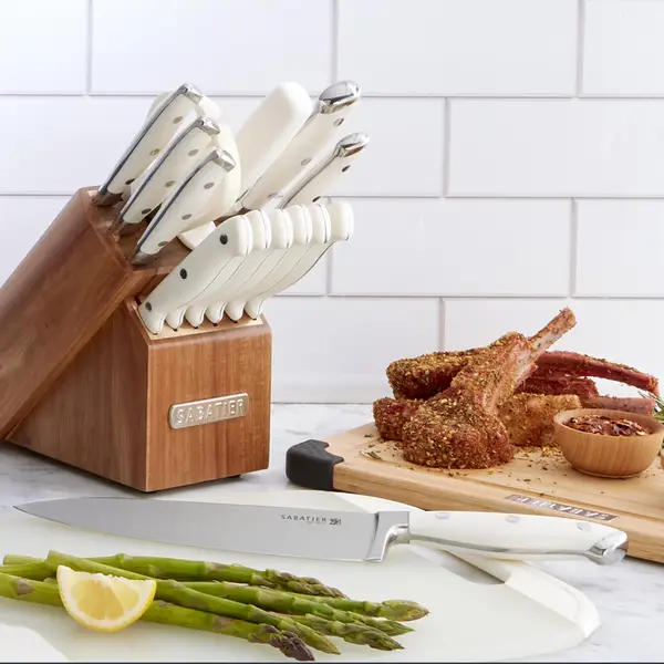 Sabatier 15-Piece Forged Triple Rivet Knife Block Set