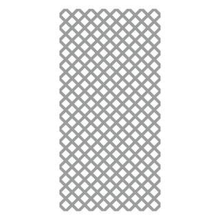 Veranda 4 ft. x 8 ft. Gray Classic Diamond Vinyl Lattice 73045545