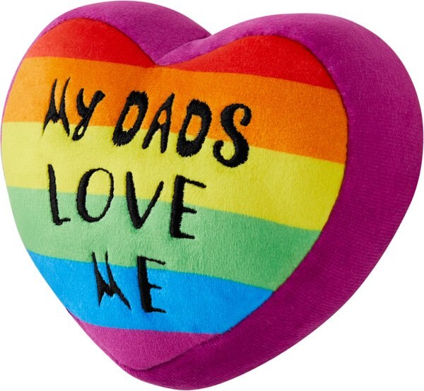 Frisco Pride My Dads Love Me Plush Squeaky Dog Toy