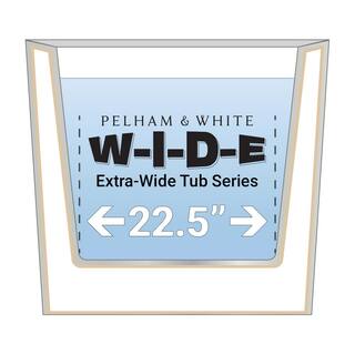 PELHAM  WHITE W-I-D-E Series Bloomfield 67 in. Acrylic Freestanding Tub in White Drain in White PW82083-W