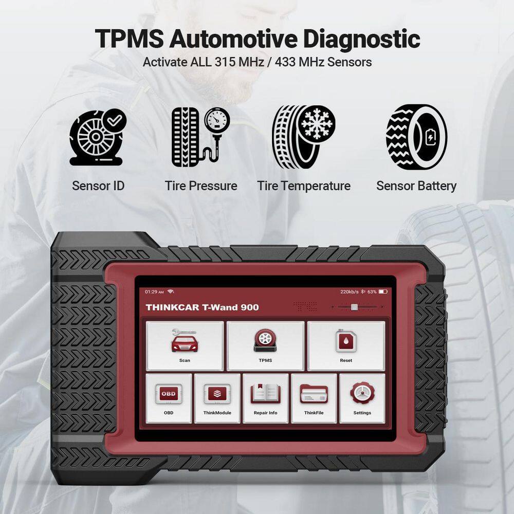 Thinkcar Full System Diagnostic Scan Tool Sensor Relearn and Program TPMS TWAND 900 303030029