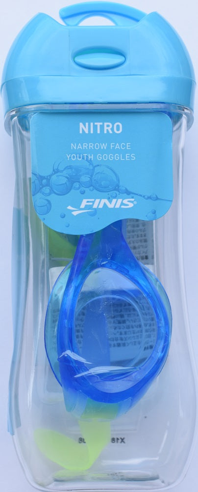 FINIS Nitro Blue and Yellow Swimming Sport Goggles