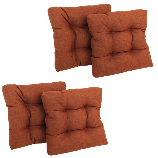 19-inch Square Tufted Indoor/Outdoor Chair Cushions (Set of 4) - 19