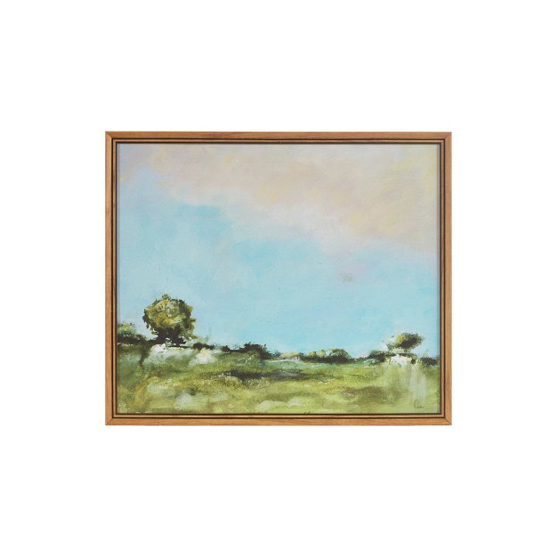 Across The Plains Framed Gel Coated Canvas Martha Stewart