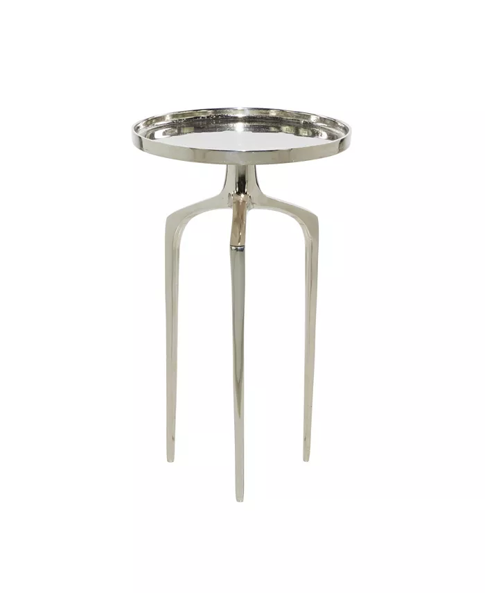 Rosemary Lane Contemporary Round Raised Edge Accent Table