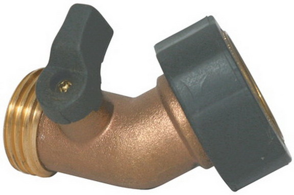 Camco 20173 Brass 45 Degree Shut Off Valve