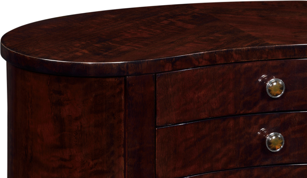 Black Eucalyptus Kidney Shaped Side Table   Transitional   Side Tables And End Tables   by HedgeApple  Houzz