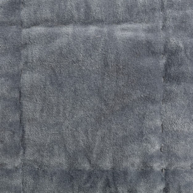 Demdaco Velvet Throw Blanket Gray