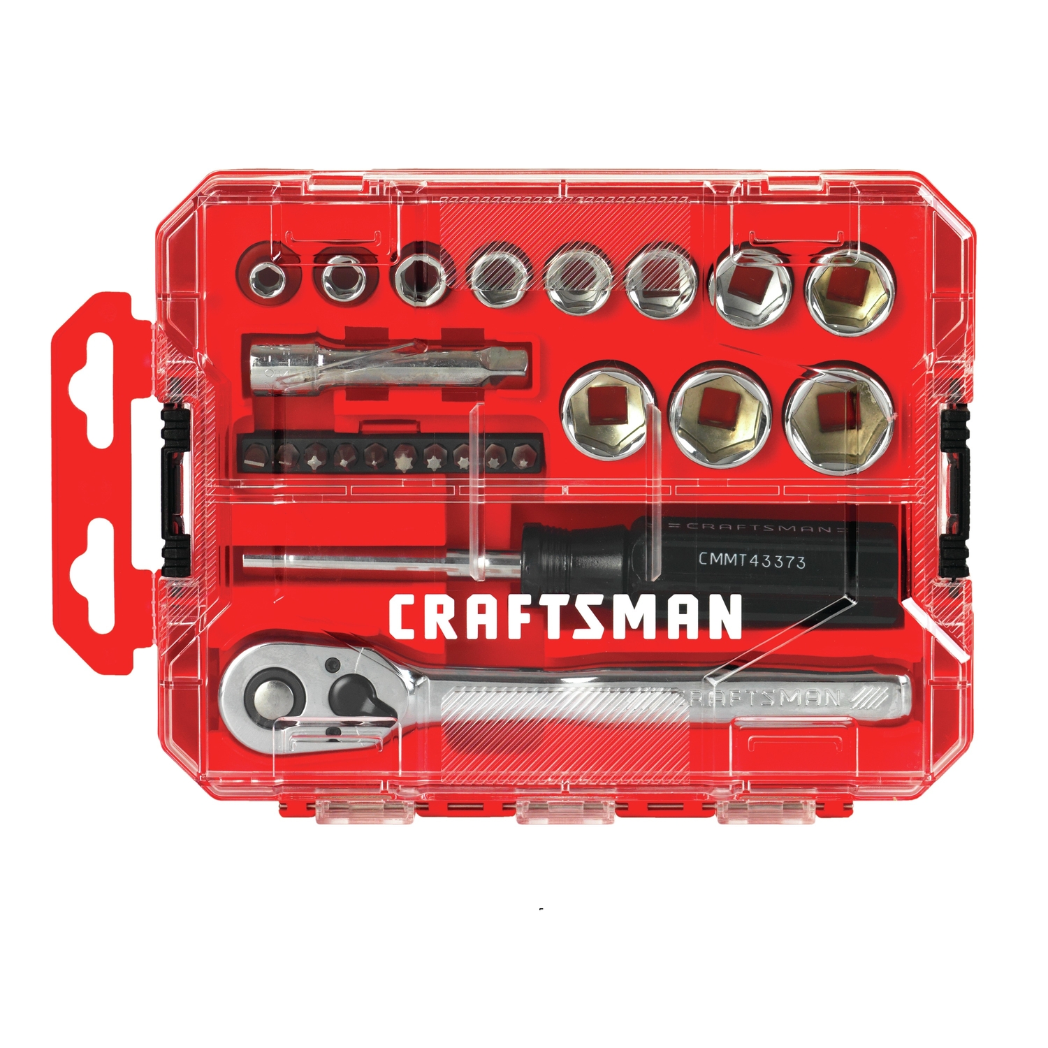 Craftsman 3/8 in. drive SAE 6 Point Nano Mechanic\u0027s Tool Set 24 pc