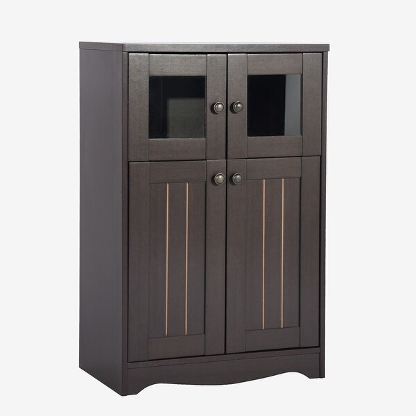 Wooden Cabinet with 2 doors and 3 shelves