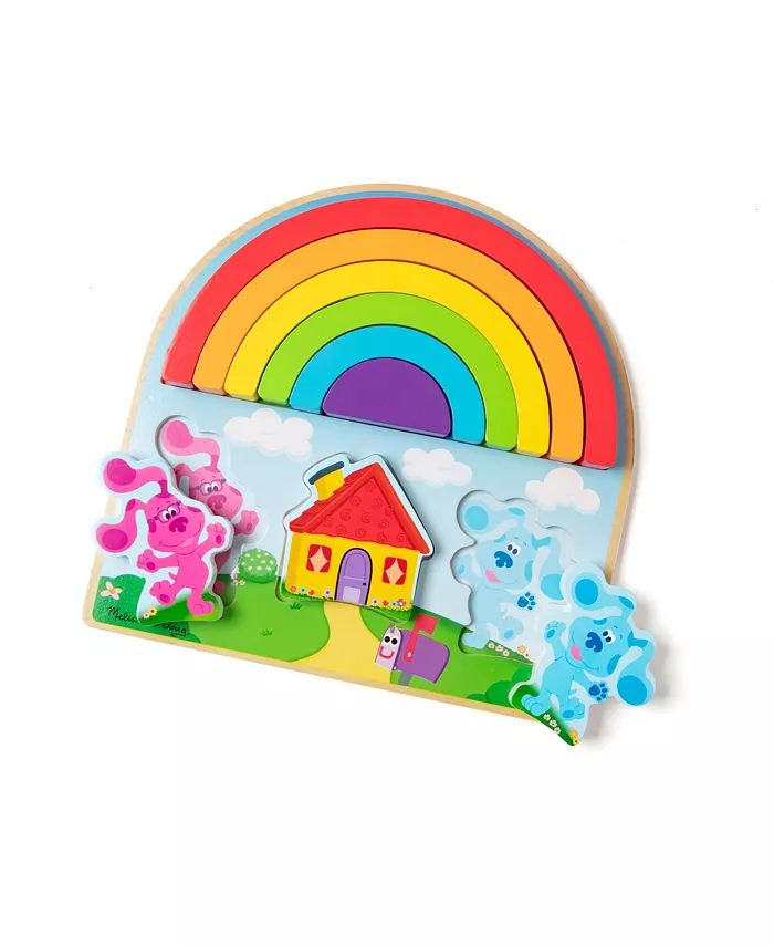 Melissa and Doug Blues Clues Rainbow Stacker Puzzle  Set of 9