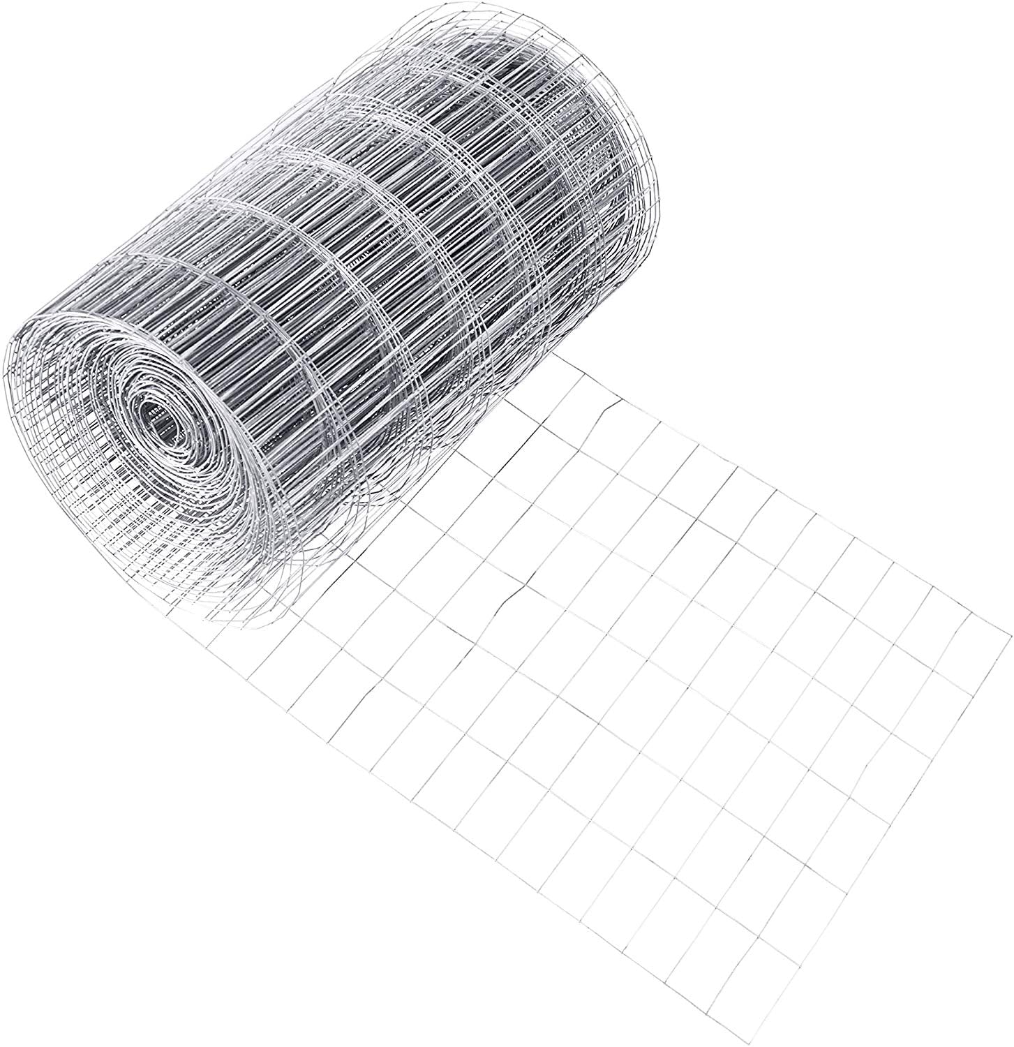 Fencer Wire 14 Gauge Galvanized Welded Wire Mesh Size 2 inch by 4 inch (4 ft. x 50 ft.)