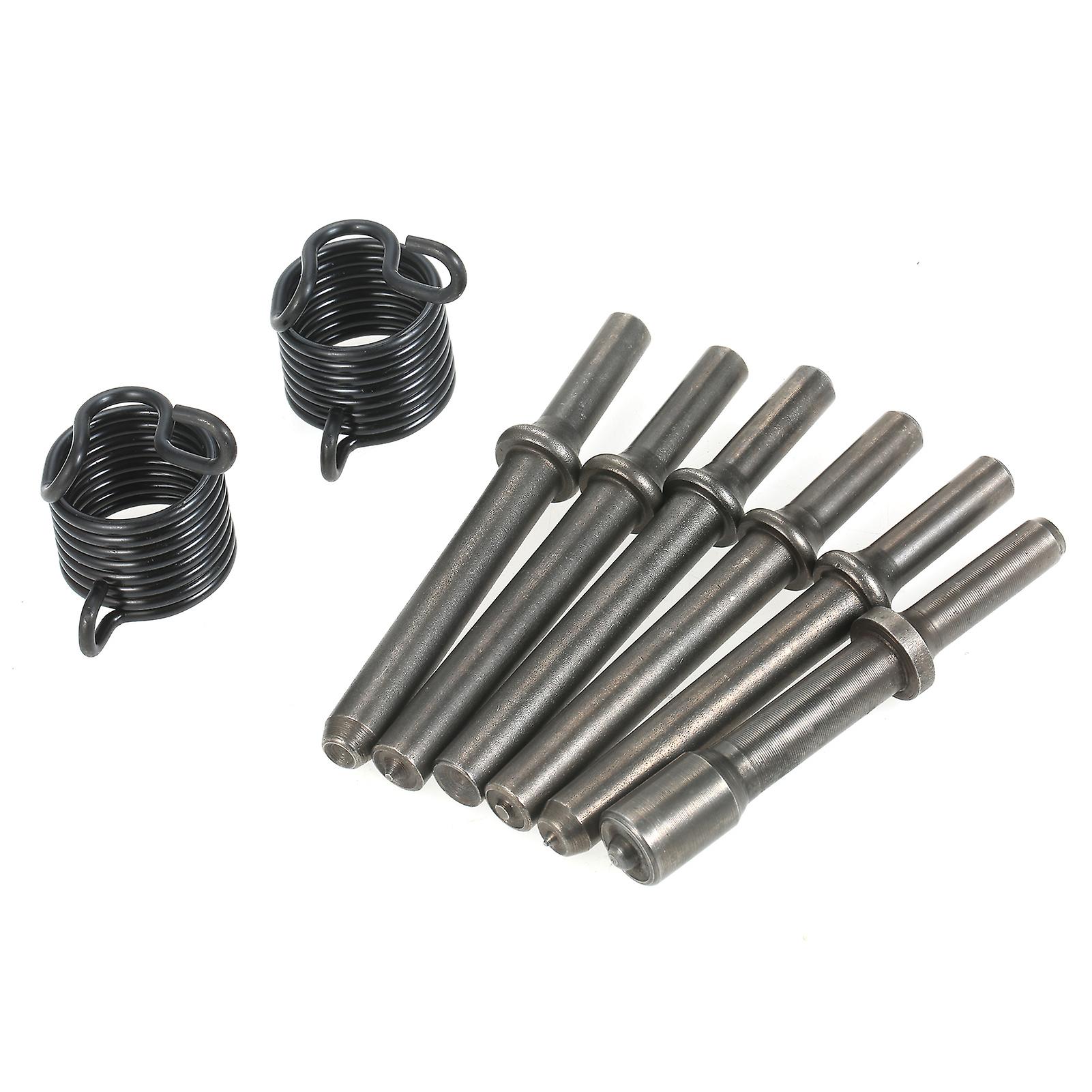 8-piece Air Rivet Hammer Bit Set 40cr Steel Smoothing Pneumatic Air Hammer Bits With Spring