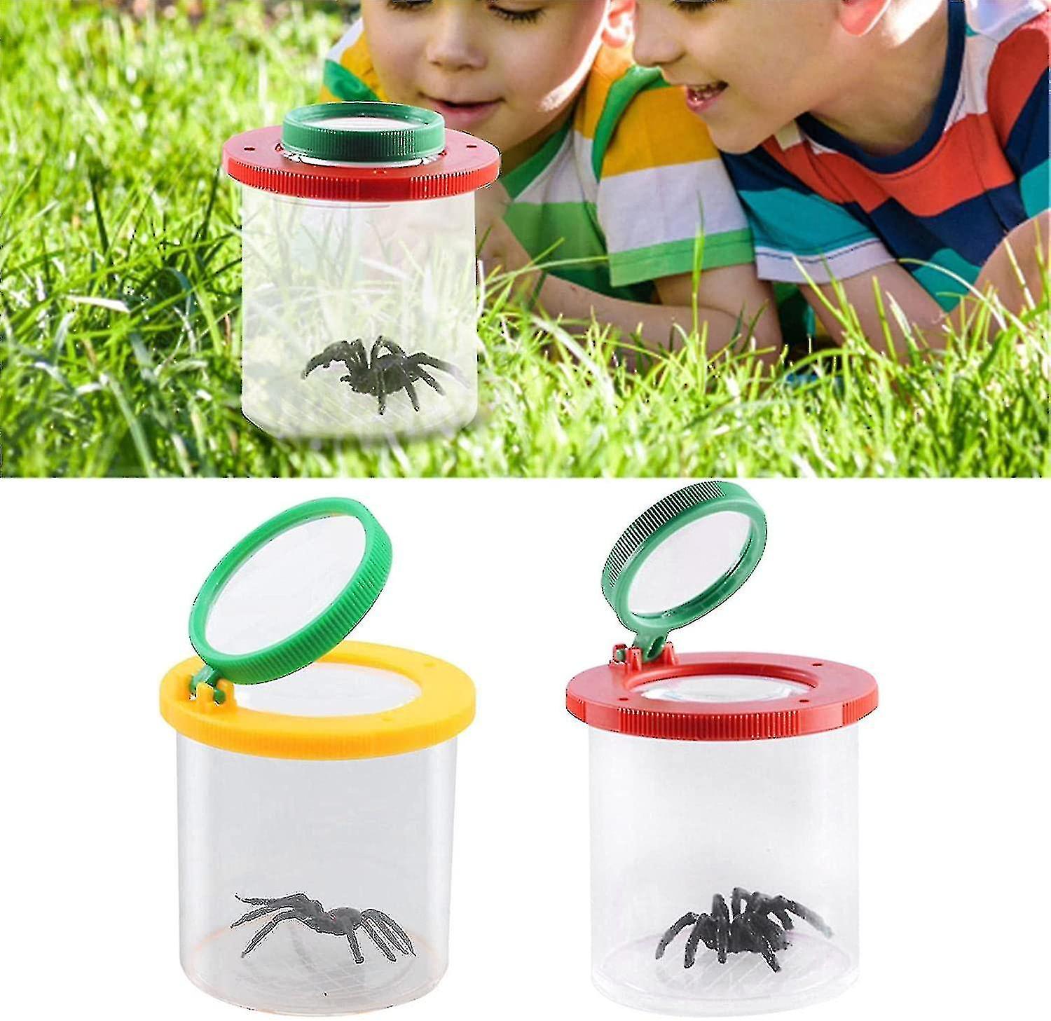 Bugs Catcher For Kids With A Spider Toy Bugs Magnifier Insect Magnifying Jar Backyard Explorer Colle