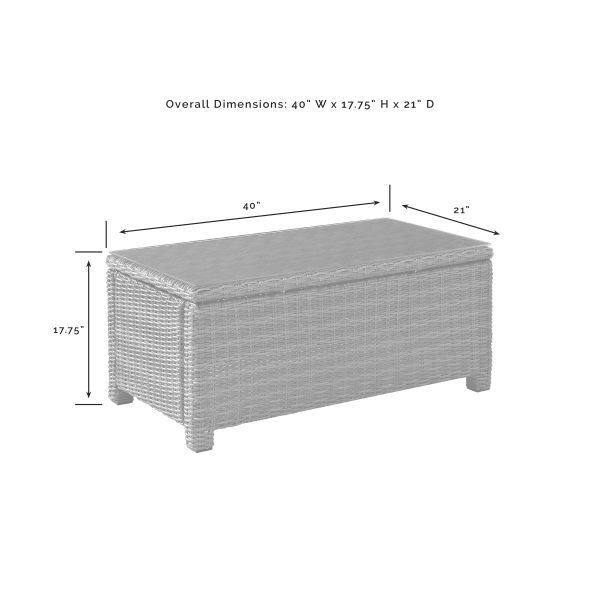 Bradenton Outdoor Wicker Coffee Table