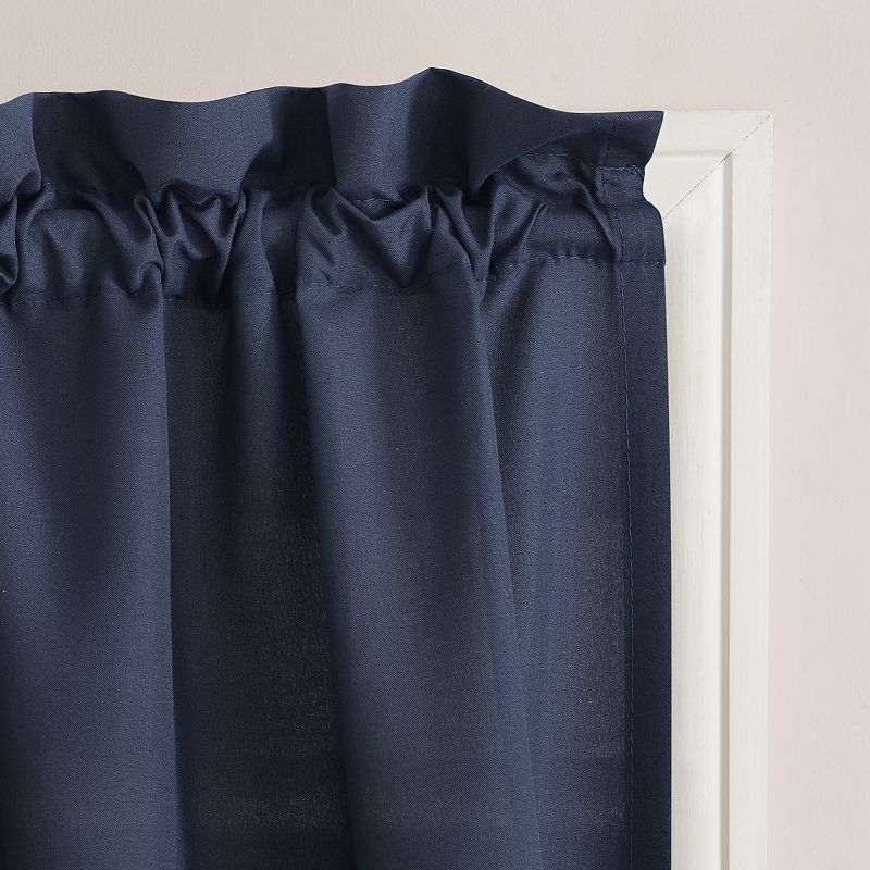 No. 918 Martine Microfiber Semi-Sheer Kitchen Curtain Valance and Tiers Set