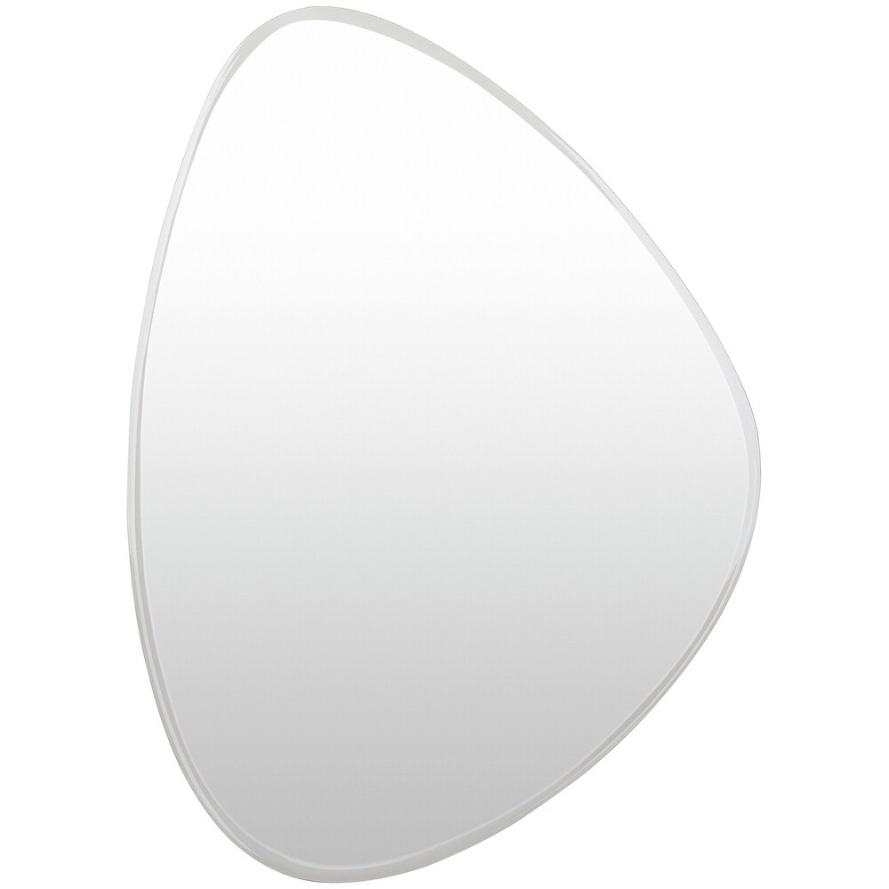 Jeffrey Abstract Shape Frameless Beveled Wall Mirror   29\