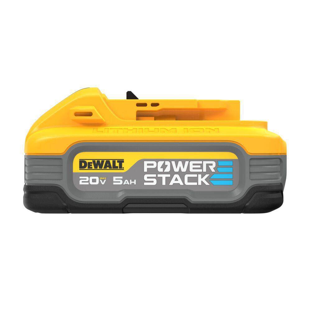 DW POWERSTACK 20V Lithium-Ion Battery Starter Kit with 5.0Ah Battery and Charger DCBP520C