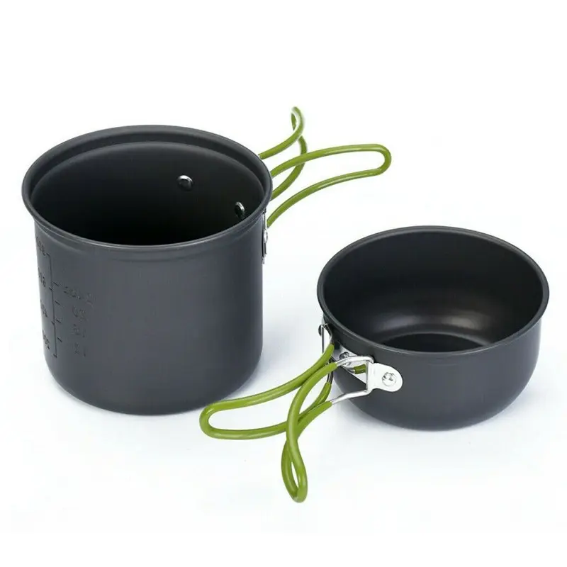 Camping pot for 1 2 people mini cookware Hiking backpacking pot Hard alumina portable dinner pot