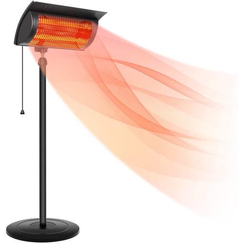 Vebreda Standing Heater Patio Outdoor Balcony， Courtyard with Overheat Protection， 750W/1500W