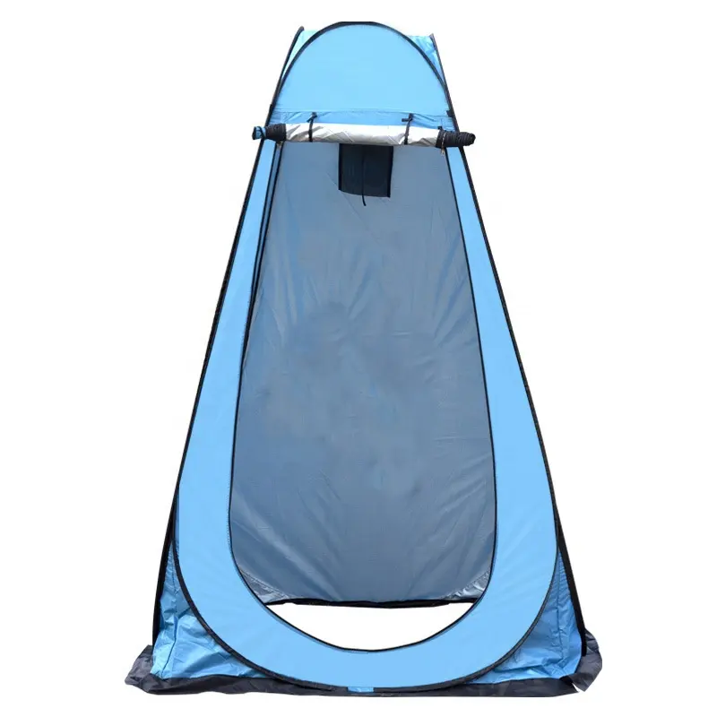 Trending Outdoor Waterproof Toilet Shower Pop up Camping Changing Tent Three season Tent Tube Type Tent Stake One Bedroom Nylon