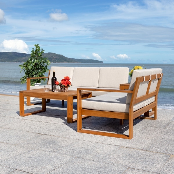 SAFAVIEH Outdoor Catryn 4Pc Outdoor Living Set