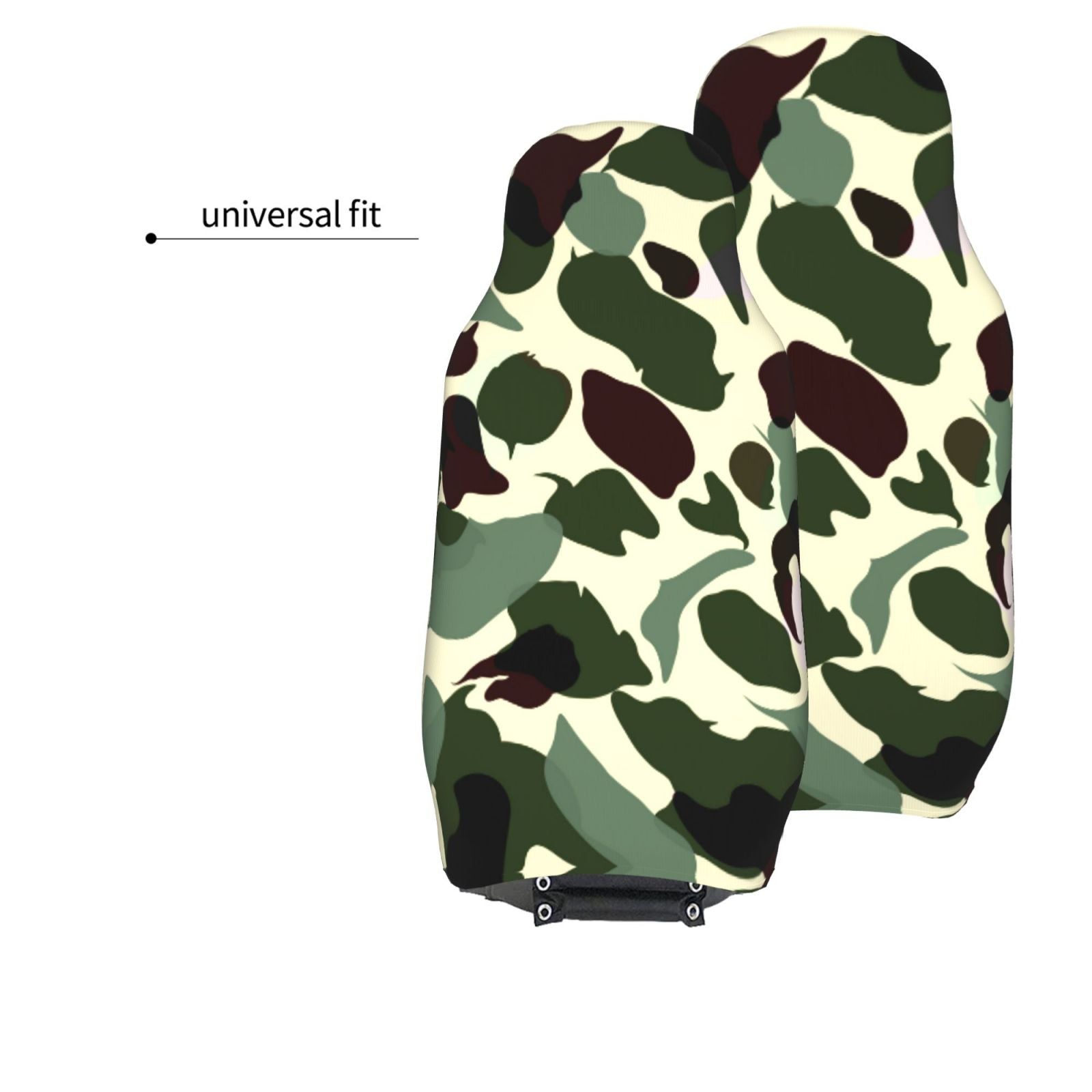 Camouflage Car Front Seat Covers Protectors ， Camouflage Automotive Seat Covers for Cars Trucks Suv