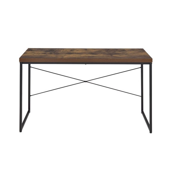 ACME Bob Console Table in Weathered Oak and Black