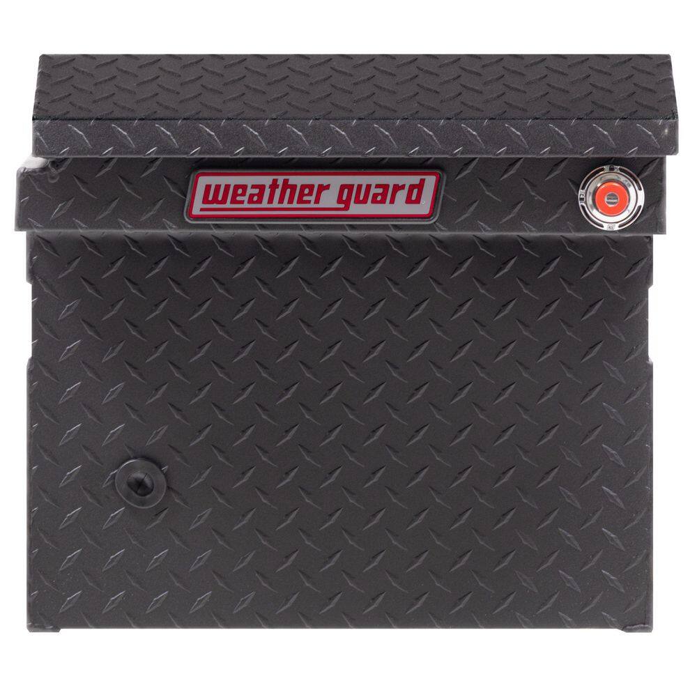 Weather Guard 72 in. Matte Black Aluminum Full Size Low Profile Crossbed Truck Tool Box 121-52-03