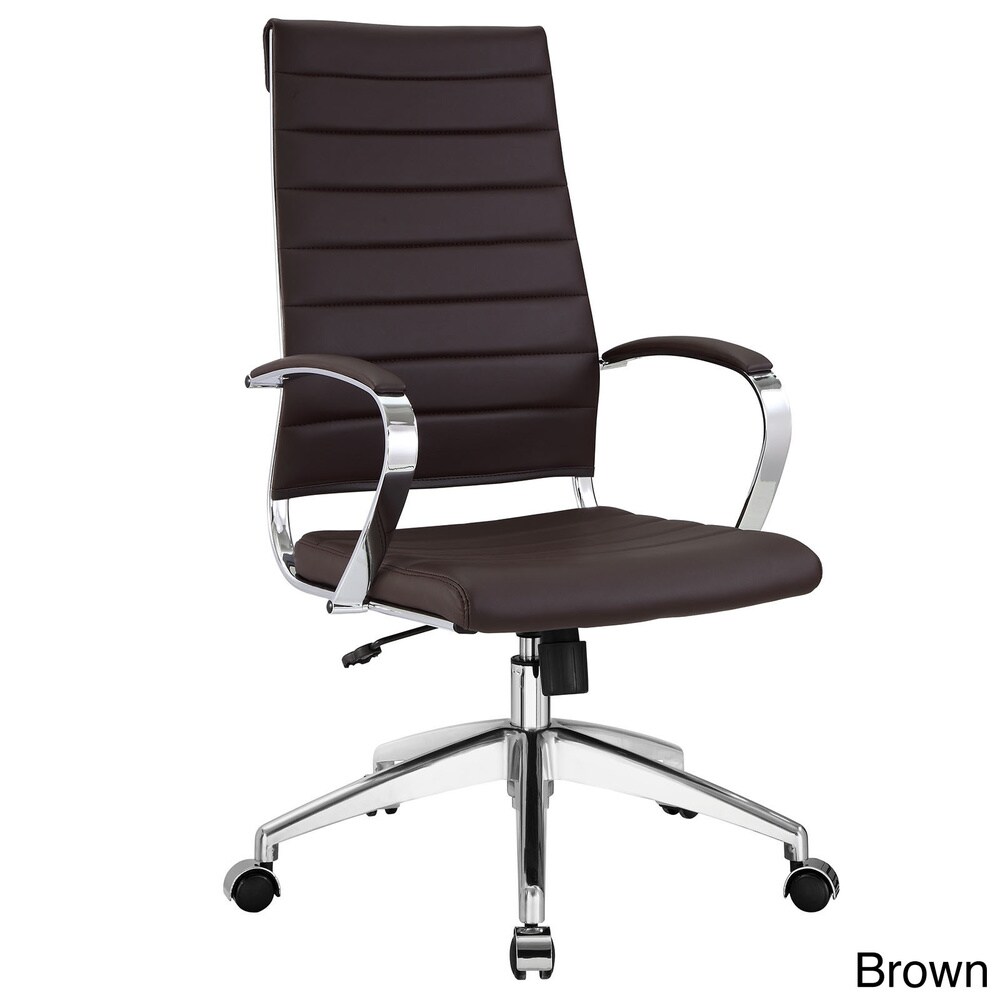 Jive Ribbed High Back Tall Executive Swivel Office Chair With Arms