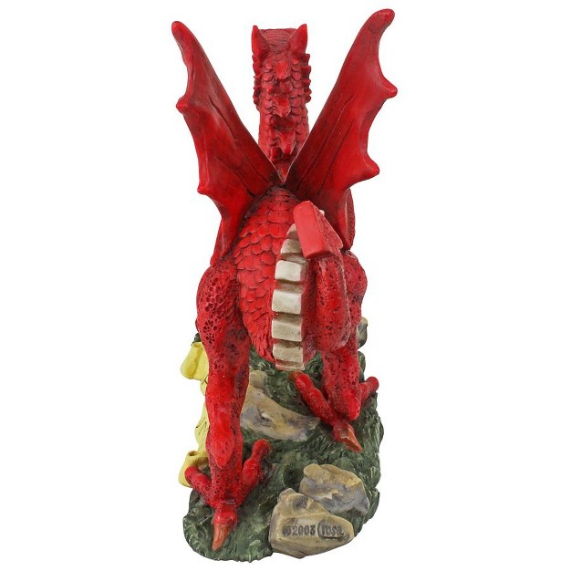 Design Toscano The Red Welsh Dragon Statue Collection Desktop