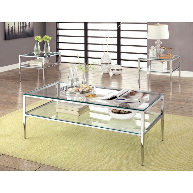 Aubrey Coffee Table Chrome Homes Inside Out