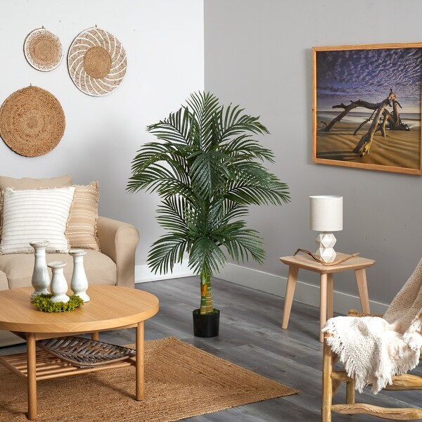 Nearly Natural Double Robellini 5.5foot Palm Tree UVresistant