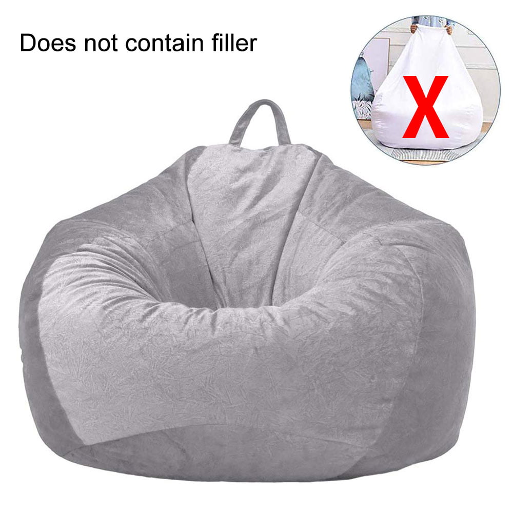 Willstar Adults Large Bean Bag Chairs Sofa Cover Indoor Lazy Lounger Home Decor (No Filling)