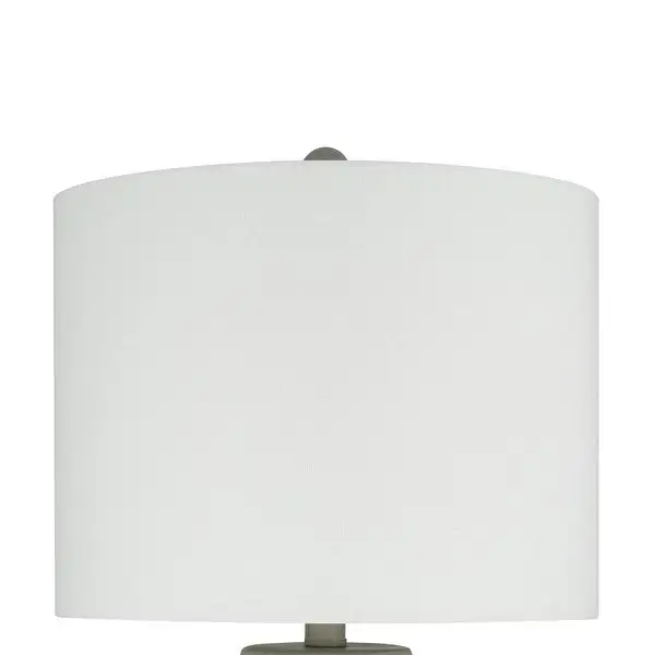 Textured 2-Tone Table Lamp， LED bulb included - 13x13x24.5