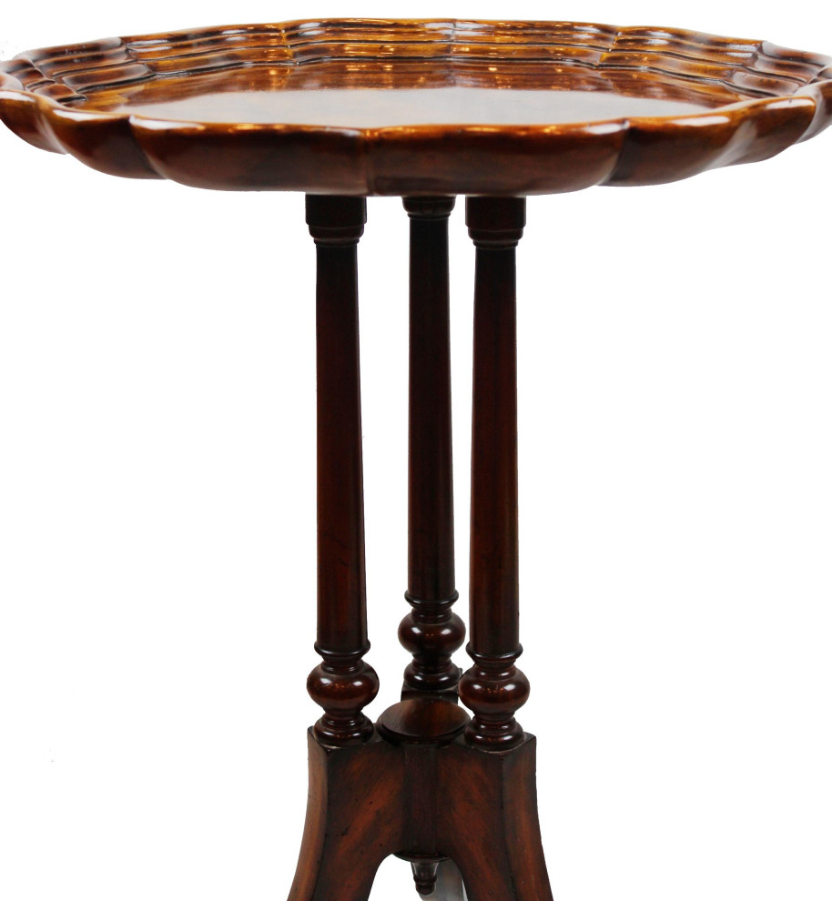 Georgian Mahogany Tripod Occasional Table   Traditional   Side Tables And End Tables   by Pasargad DC  Houzz