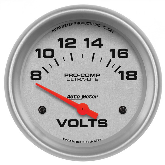 AutoMeter 4491 GAUGEVOLTMETER2 5/8in.18VEL...