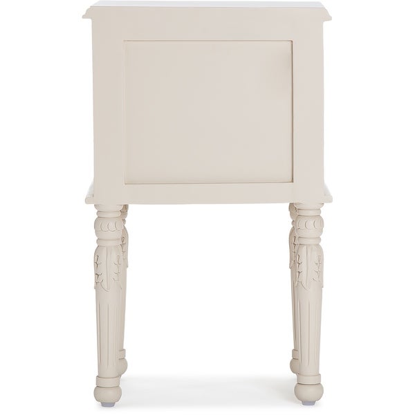 Finch Richards Side Table with Two Drawers， Cream