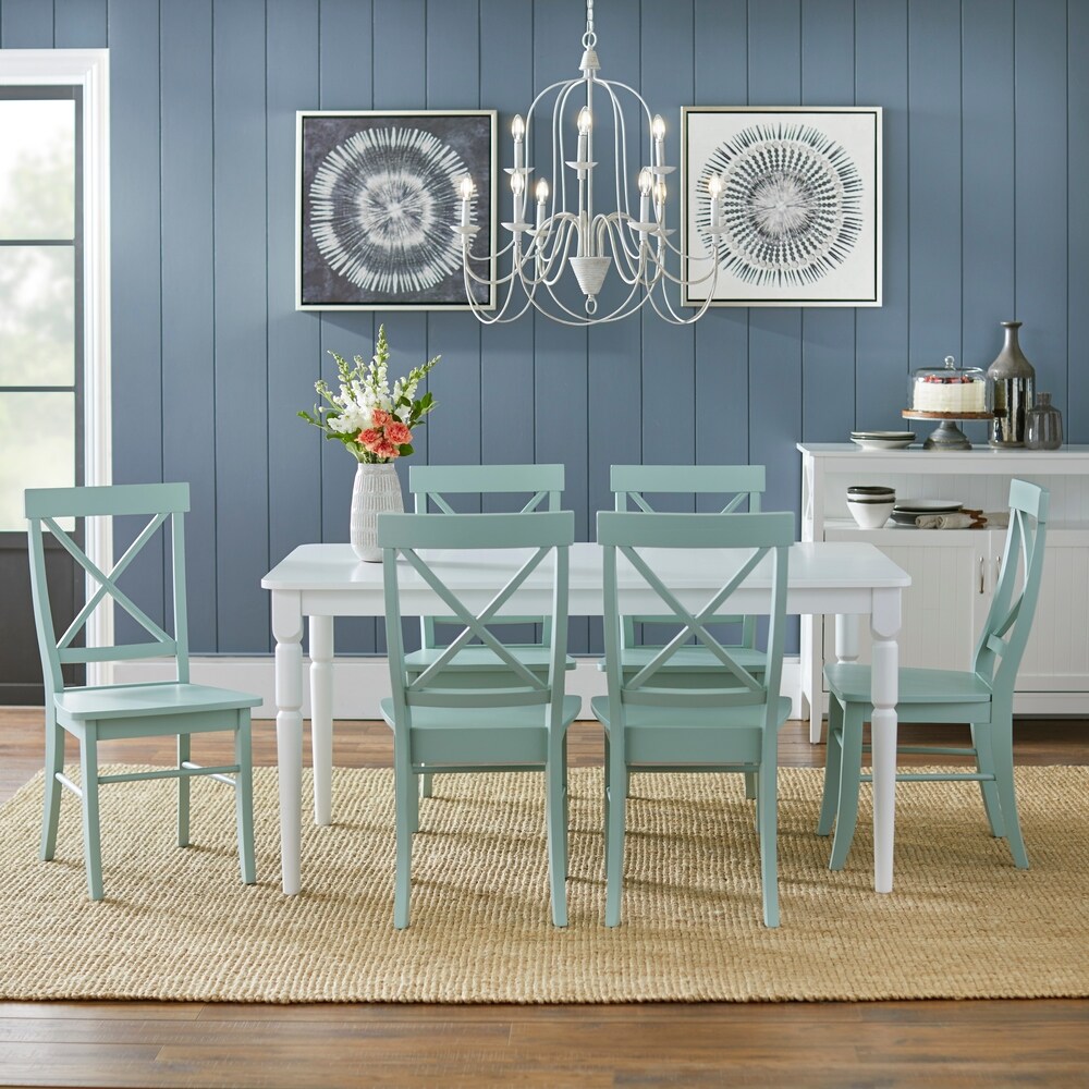 Simple Living 7 piece Albury Cross Back Dining Set