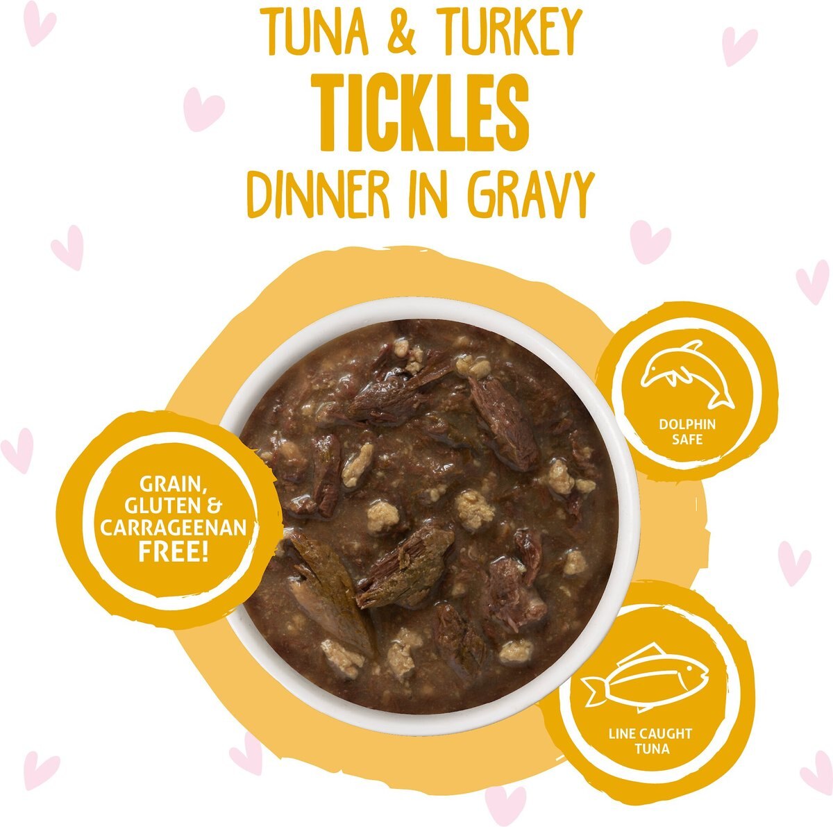 BFF Tuna and Turkey Tickles Dinner in Gravy Wet Cat Food Pouches