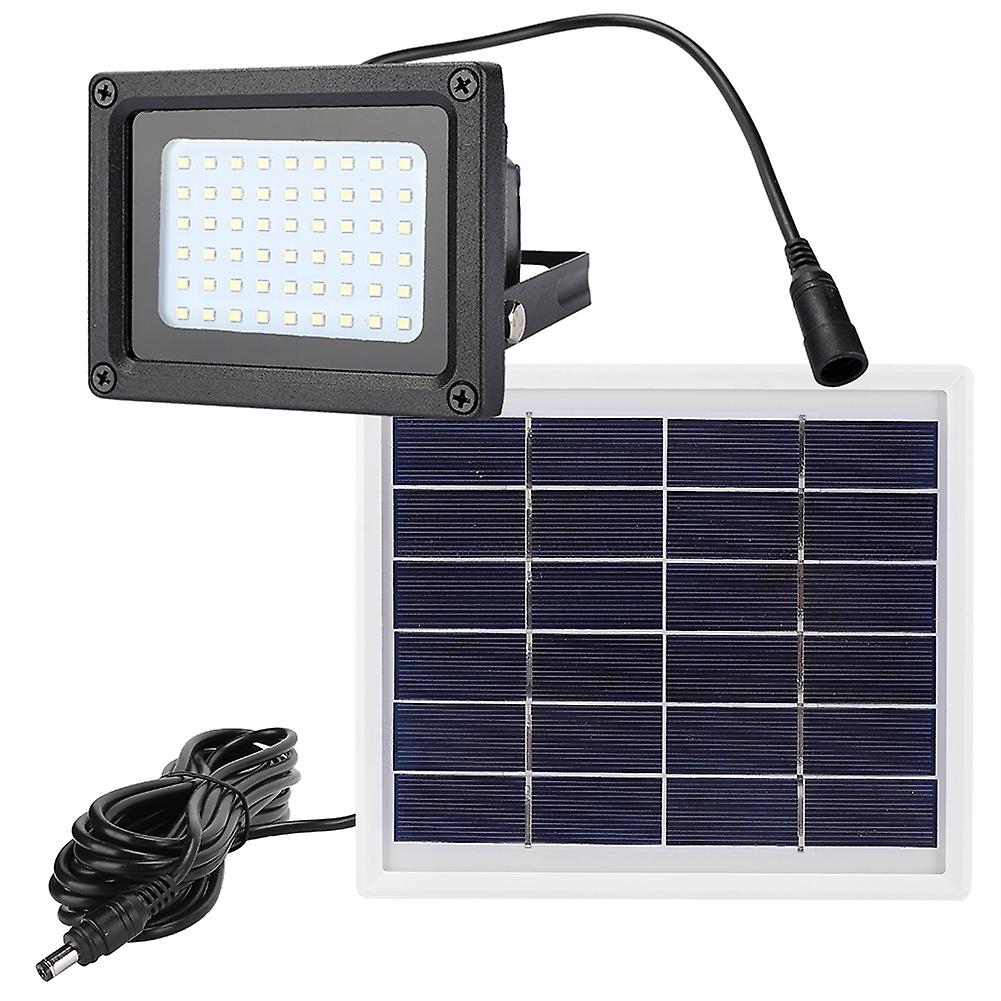 54led Solar Flood Light Outdoor Waterproof Wall Lamp Floodlight For Garden Lawnwhite