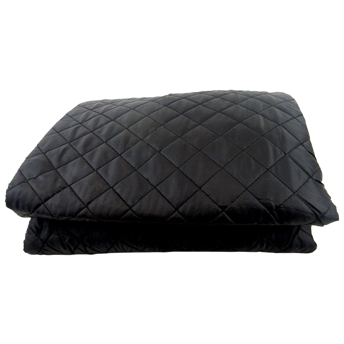 Quilted Pet Seat Cover for Bench Style Seat， 57x46. Black Diamond Pattern.