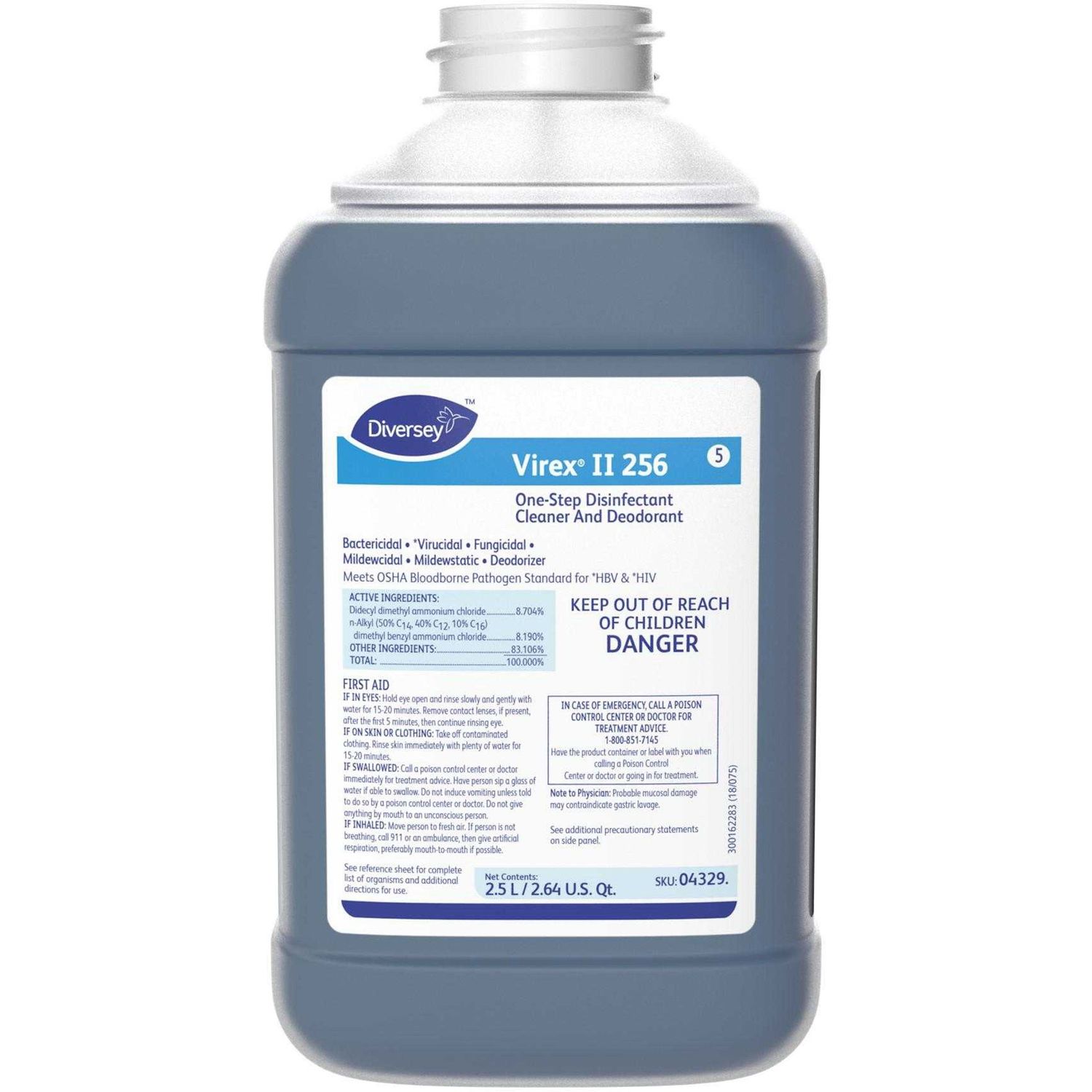 Virex II 256 Disinfectant Cleaner by Diversey， Inc DVO04329