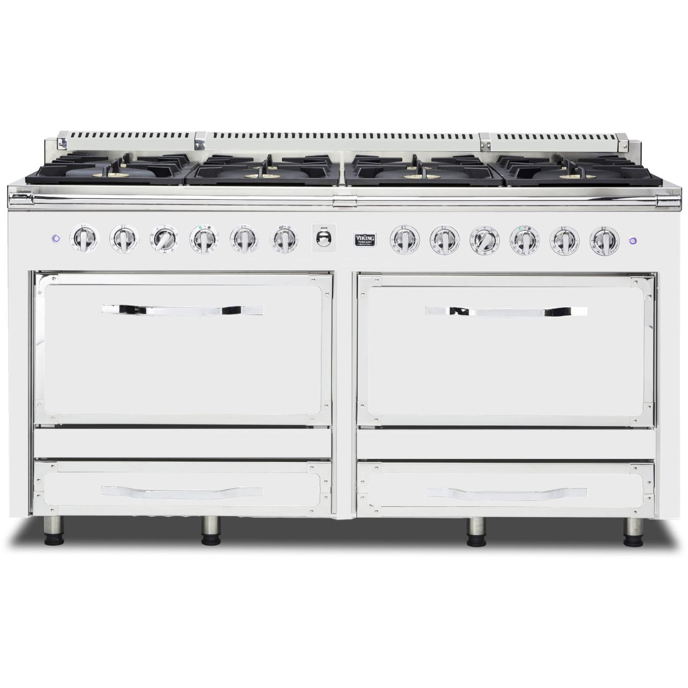 Viking 66-inch Freestanding Dual-Fuel Range with Convection Technology TVDR661-8BFW