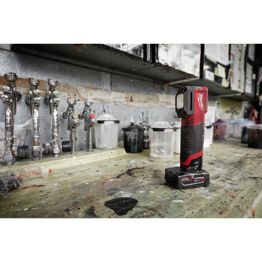 Milwaukee M12 Paint and Detailing Color Match Light with REDLITHIUM XC4.0 Starter Kit Bundle