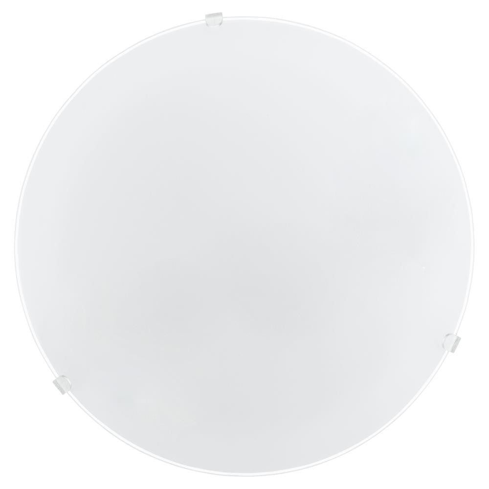 Eglo 80265 Mars Circular Satinated White Glass Flush Wall & Ceiling Light